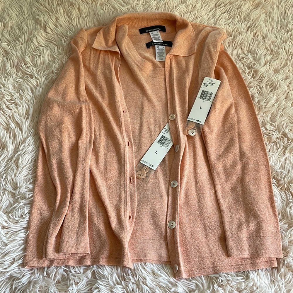 Jones New York Womens Sweater Set
